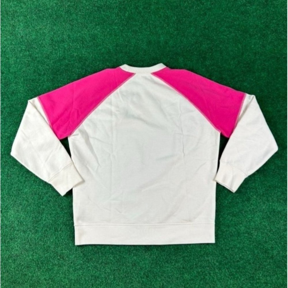 Levi’s Raglan White & Pink Crewneck Sweathirt Mens Size Small - Picture 2 of 11